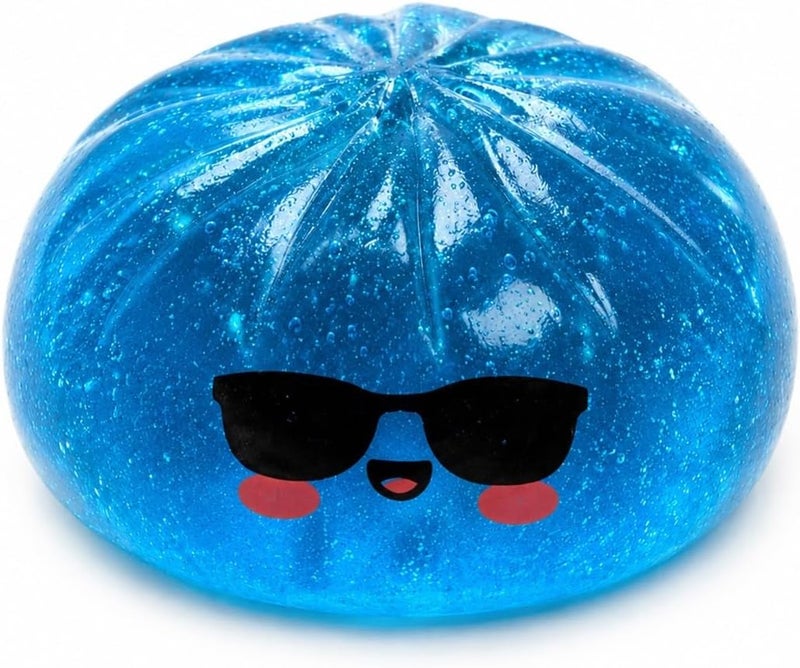 Glitter Dumpling Shark Bun Stress-Relief Squeeze Toy Soft Rubber - Image 5