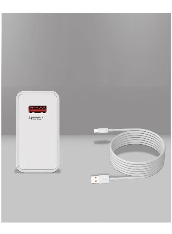 JAJEEK 120W Super Fast Wall Charger with USB Type-C Cable – Ultra-High Power Charger for Huawei, Xiaomi, Honor Phones & Tablets – Quick Charging Adapter for Daily Use, Travel & Office – Safe, Compact, Efficient Fast Charging Technology - Image 1