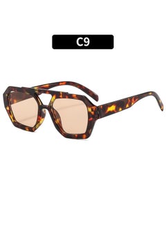 New Punk Vintage Sunglasses Women Party Oversized Sun Glasses Women Personality Simple Eyewear Retro Female Gafas De Sol-Lenses Color:C9-Frame Color:1PC