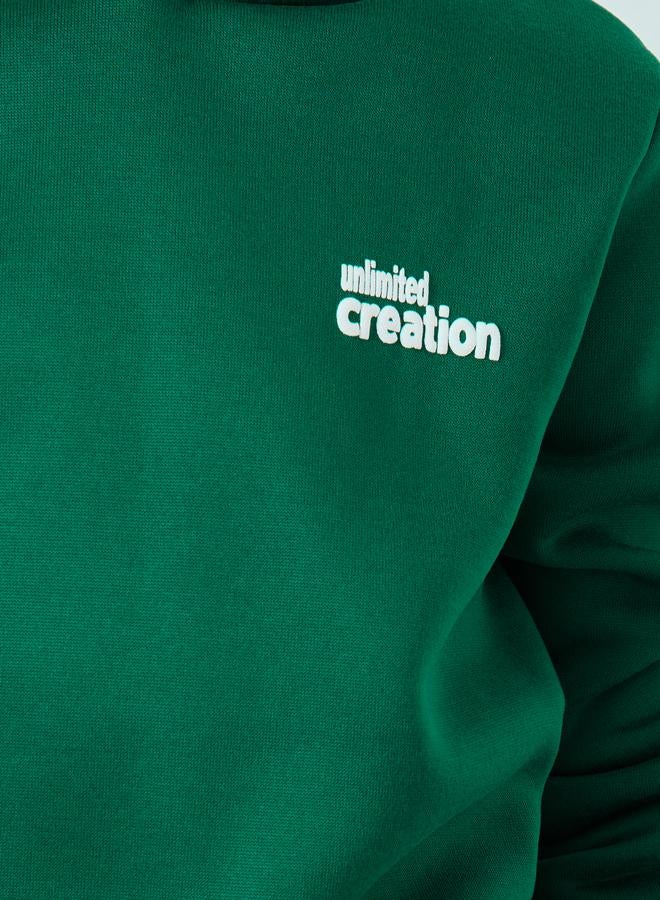 ستايلي طقم من بنطال جوغر وهودي بطبعة كتابة - Image 4