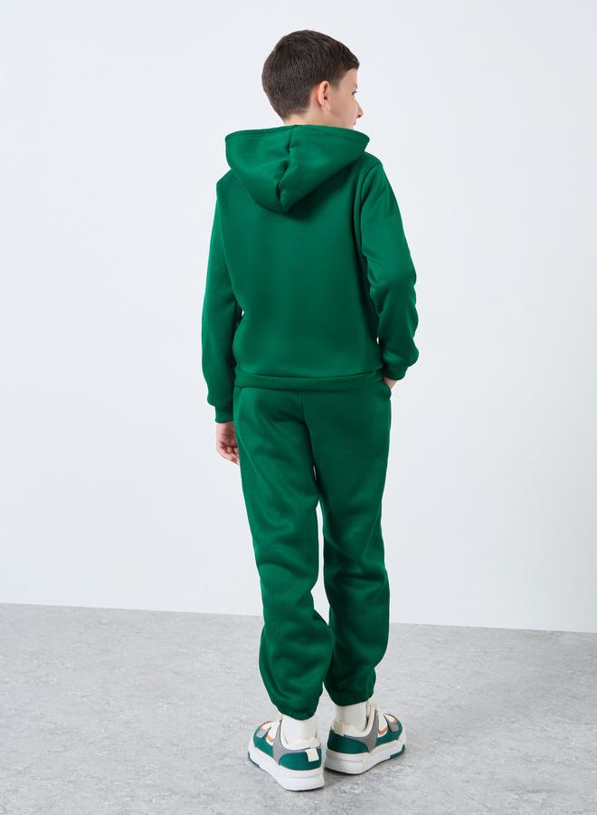 ستايلي طقم من بنطال جوغر وهودي بطبعة كتابة - Image 5