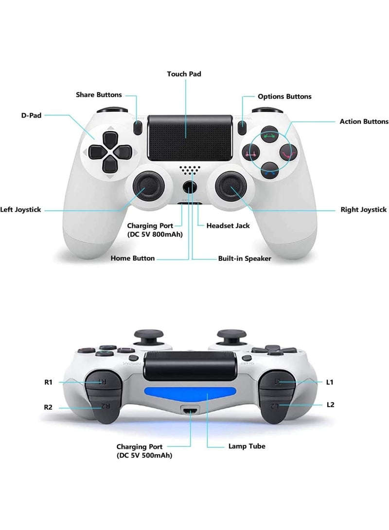 Wireless Controller for PS4 – Modded PS4 Controller with Built-in Speaker, Gyro, Motors, Touch Panel, Share Button, LED Lights, DualShock Compatibility  - Image 5