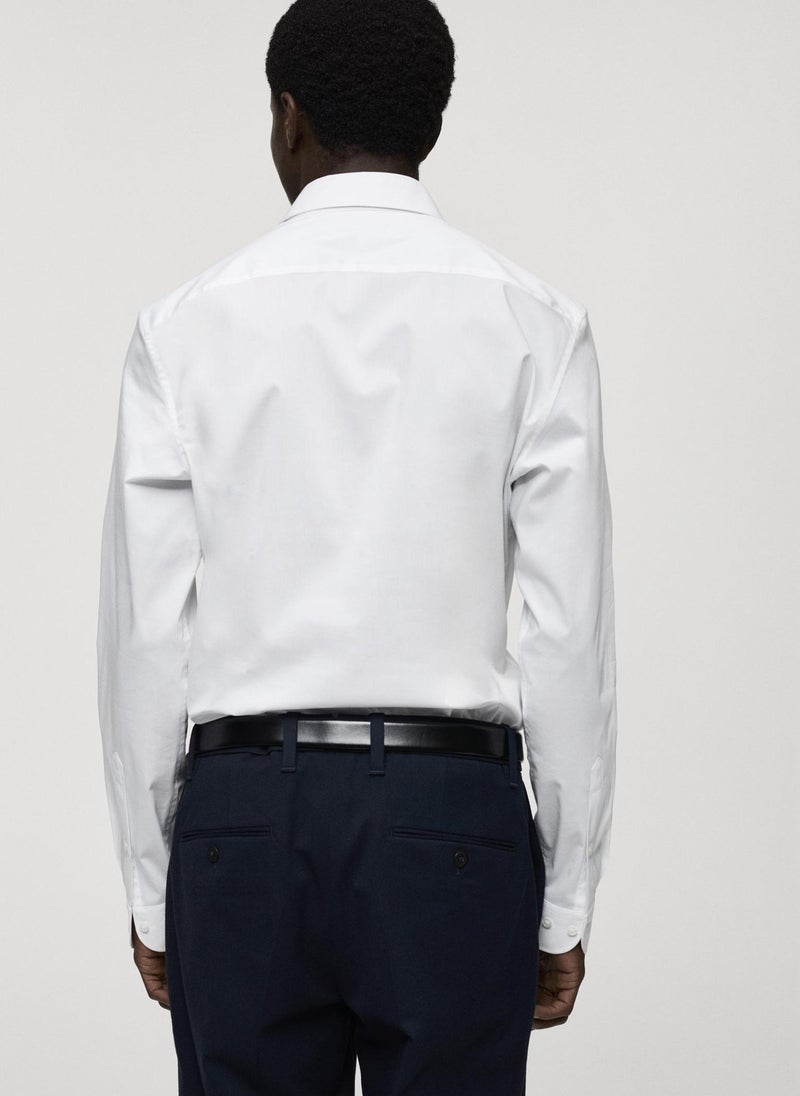 Mango Man Regular-Fit Stretch Cotton Shirt  - Image 2