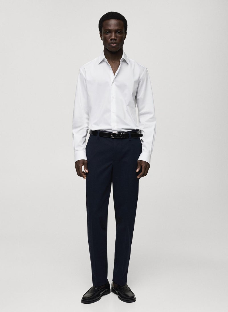 Mango Man Regular-Fit Stretch Cotton Shirt  - Image 5