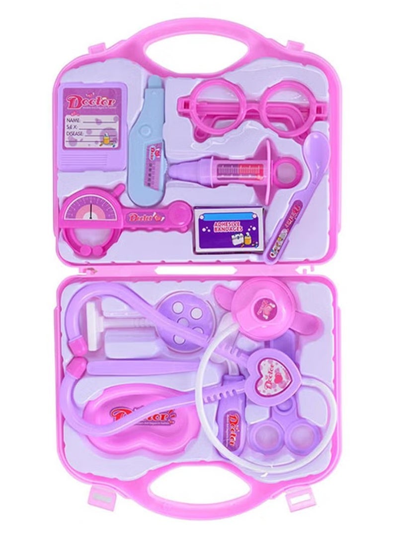 CYTHERIA First Aid Kit Doctor Prentend Play Toy Set Pink Color Portable 4+ Years Age Groups 10x10x5cm - Image 1