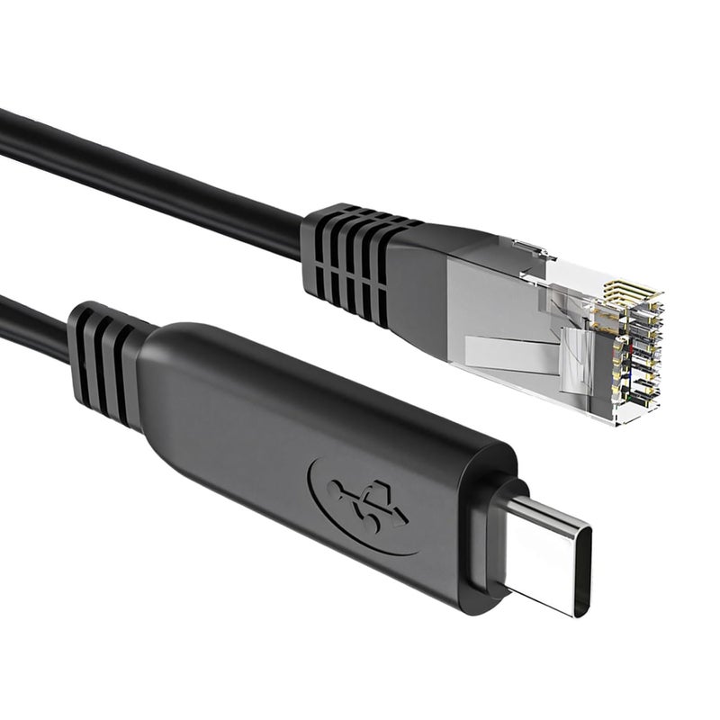 محول كابل إيثرنت من USB-C إلى RJ45 بطول 150 سم/300 سم، من نوع C إلى RJ45، لأجهزة اللابتوب والهواتف، بسرعة جيجابت - Image 1