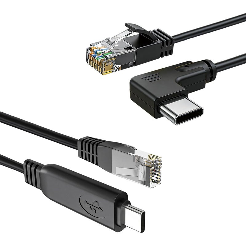 محول كابل إيثرنت من USB-C إلى RJ45 بطول 150 سم/300 سم، من نوع C إلى RJ45، لأجهزة اللابتوب والهواتف، بسرعة جيجابت - Image 3