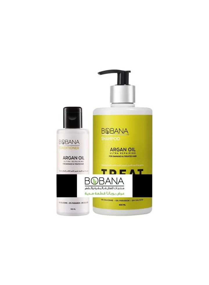 BOBANA Bobana Shampoo Argan Oil 400 ML + Gift Conditioner Argan Oil 100 ML 
