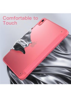 Jetech Matte Case for iPad 10 10.9 Inch with Pencil Holder Frosted Translucent Back Slim Stand Protective Tablet Cover Pink  - Image 3