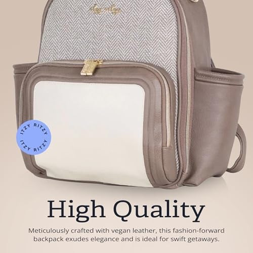 Itzy Ritzy Unisex Baby Mini Diaper Bag, Vanilla Latte-Plus - Image 5