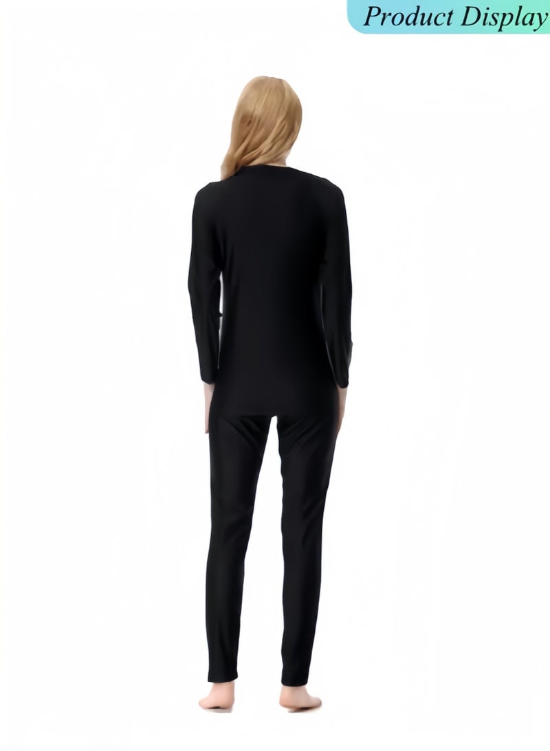 HALAMODO 3PCS Women Modest Muslim Swimsuit, Long Sleeves Swimsuits, Full Covered Swimwear, Muslim Beachwear, Swimming Swim Suit - Image 4