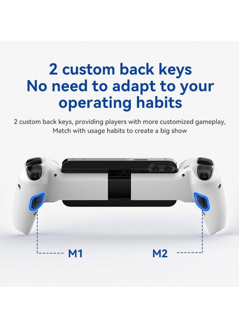Generic - D9 Game Controller for iPhone iPad mini iOS MFi Android, Phone Tablet Wireless Gaming Controller Bluetooth Gamepad for PC Switch Xbox PS4 (not PS5), Hall Effects Joysticks with Linear Trigger - Image 1