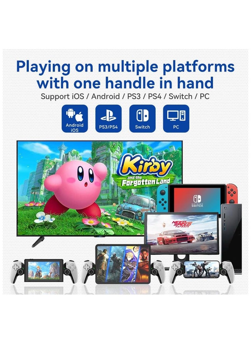 Generic - D9 Game Controller for iPhone iPad mini iOS MFi Android, Phone Tablet Wireless Gaming Controller Bluetooth Gamepad for PC Switch Xbox PS4 (not PS5), Hall Effects Joysticks with Linear Trigger - Image 1
