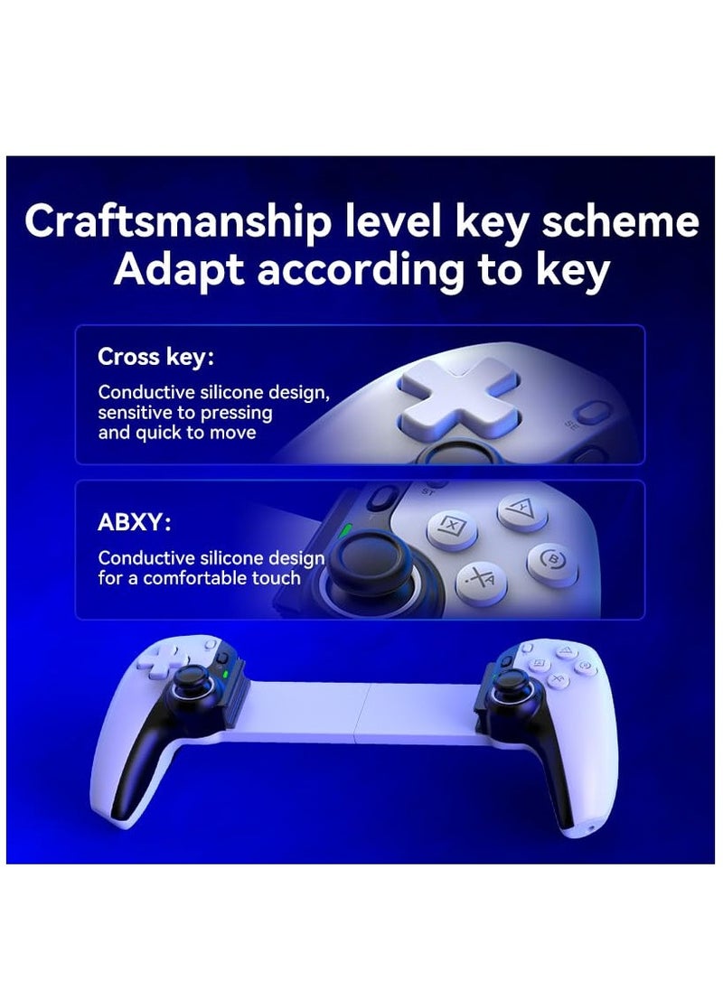 Generic - D9 Game Controller for iPhone iPad mini iOS MFi Android, Phone Tablet Wireless Gaming Controller Bluetooth Gamepad for PC Switch Xbox PS4 (not PS5), Hall Effects Joysticks with Linear Trigger - Image 1