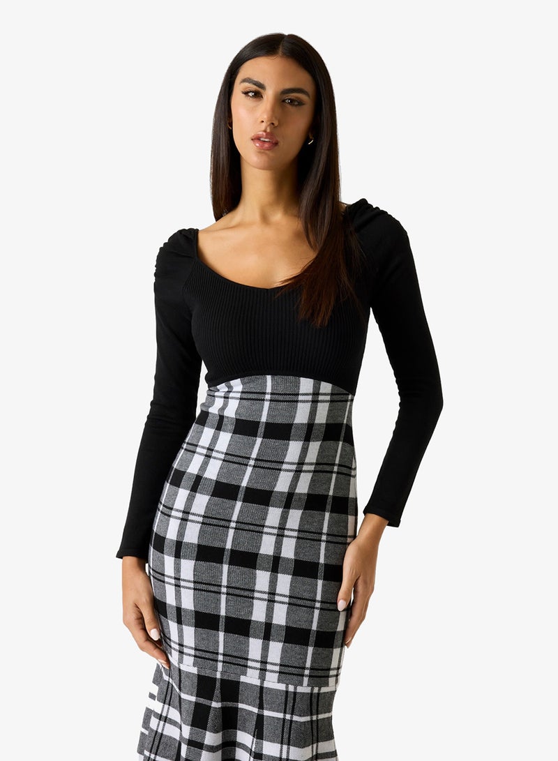 جس فستان سويتر طويل بأكمام طويلة كورين - Image 4