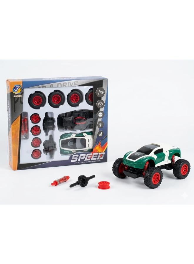 2-in-1 DIY Take-Apart SUV Toy Car Assembly Set (2 Assorted Styles)
