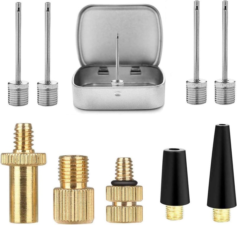 HDNNC Bicycle Valve Adapter DV AV SV Converter, Ball Pump Needle, Inflation Needle, Air Pump Needle Set for All Bike, Sports Ball and Inflatable Equipment 10PCS - Image 1