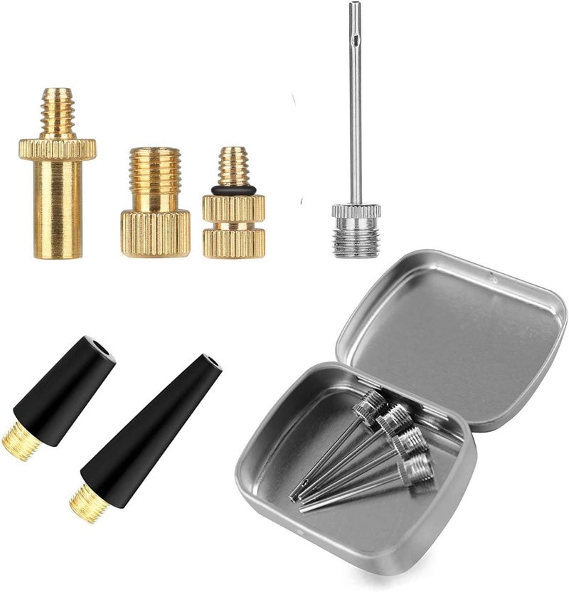 HDNNC Bicycle Valve Adapter DV AV SV Converter, Ball Pump Needle, Inflation Needle, Air Pump Needle Set for All Bike, Sports Ball and Inflatable Equipment 10PCS - Image 2