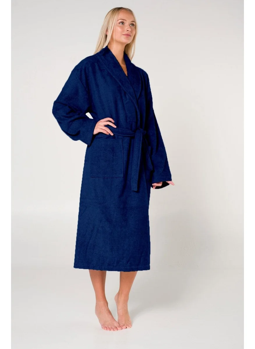 كوتن كونسيبت Oversize Cotton Shawl Collar Women's Bathrobe