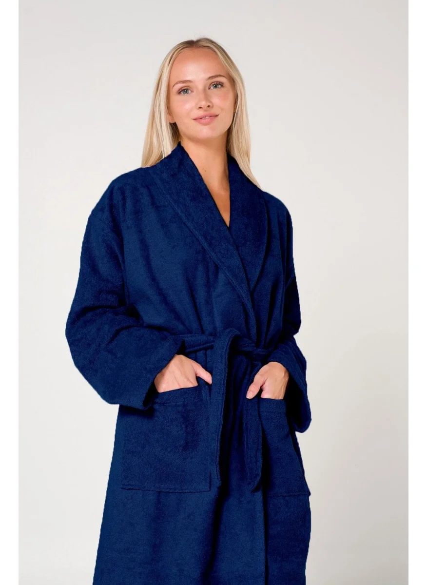 كوتن كونسيبت Oversize Cotton Shawl Collar Women's Bathrobe