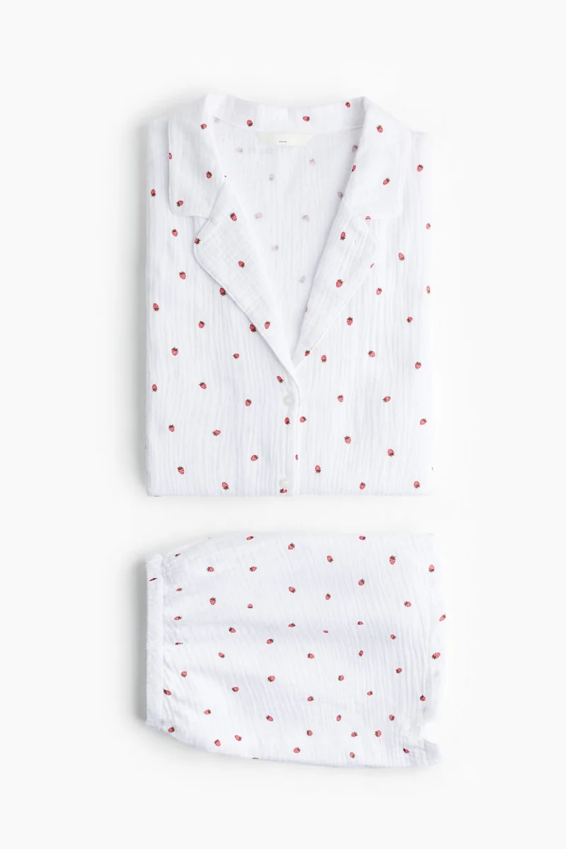 H&M MAMA Cotton muslin pyjamas