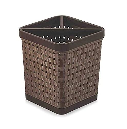 pass pass Plastic Storage Basket Box (3 Sections) | Compact Multi-Purpose Organizer for Kitchen, Bathroom & Office | Space-Saving Utility Basket (Pack of 1) - Image 2
