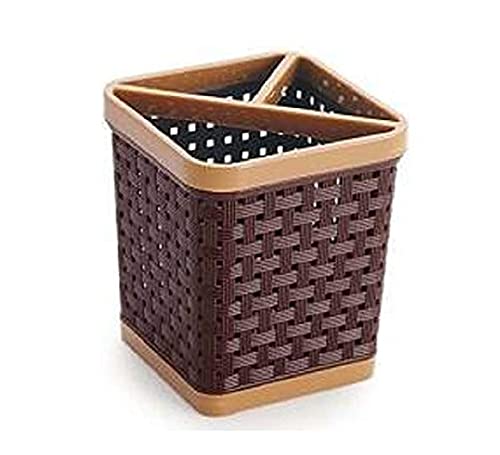 pass pass Plastic Storage Basket Box (3 Sections) | Compact Multi-Purpose Organizer for Kitchen, Bathroom & Office | Space-Saving Utility Basket (Pack of 1) - Image 4