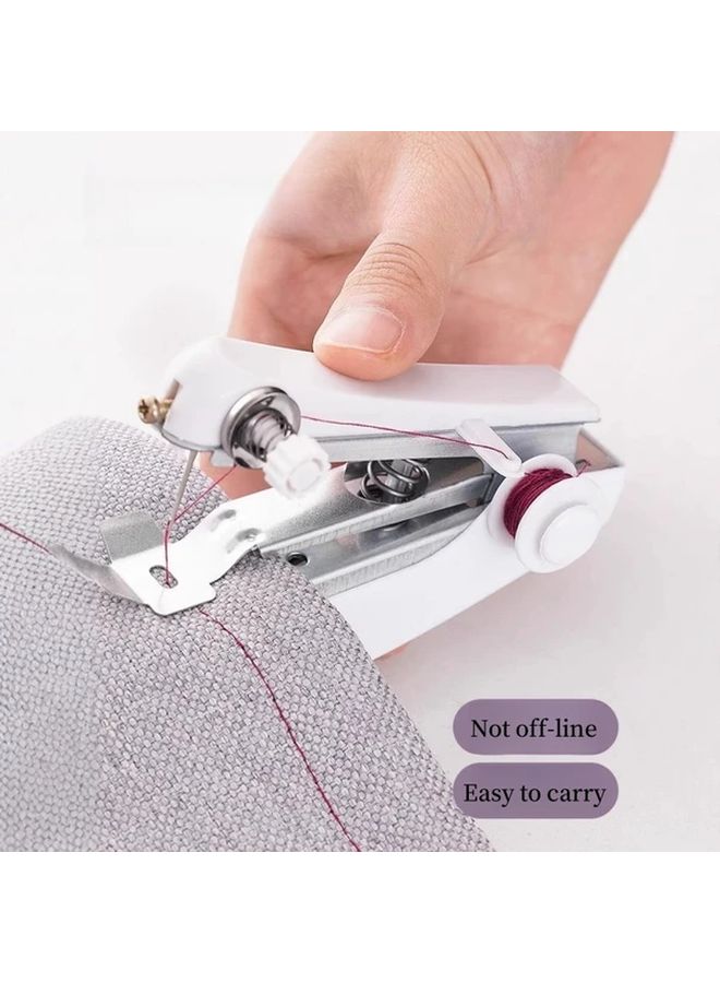Portable Handheld Sewing Machine Heavy Duty Manual No Electricity Needed Red Color - Image 3