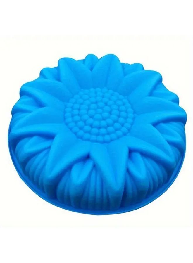 Large Sunflower Silicone Cake Mold Random Color Flexible Nonstick Baking Decor - Image 2