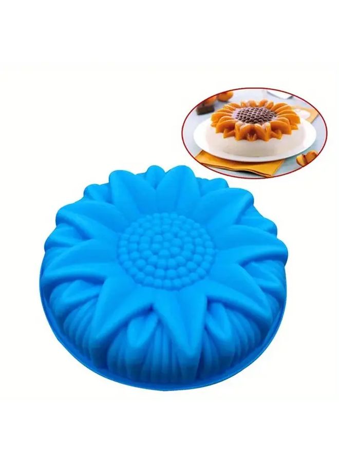 Large Sunflower Silicone Cake Mold Random Color Flexible Nonstick Baking Decor - Image 4