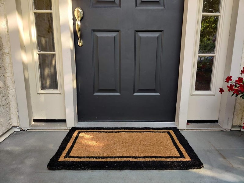 Kempf Heavy Duty Black Border Coco Coir Doormat - 22" x 36" - Image 3