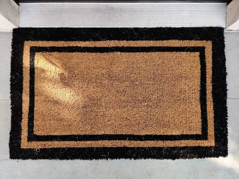 Kempf Heavy Duty Black Border Coco Coir Doormat - 22" x 36" - Image 2