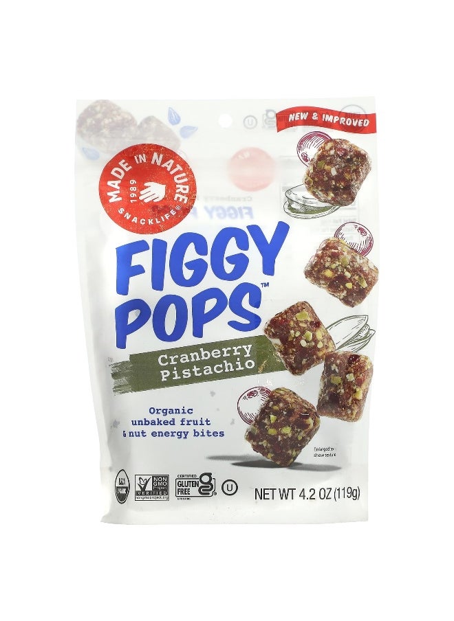 MADE IN NATURE Made in Nature, Figgy Pops, Cranberry Pistachio, 4.2 oz (119 g)  - Image 1