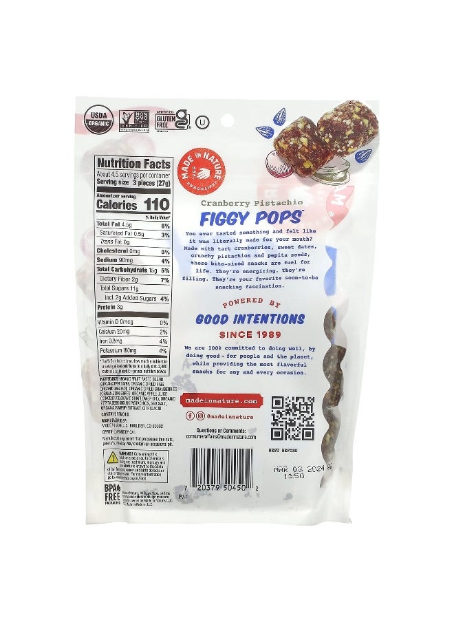 MADE IN NATURE Made in Nature, Figgy Pops, Cranberry Pistachio, 4.2 oz (119 g)  - Image 2