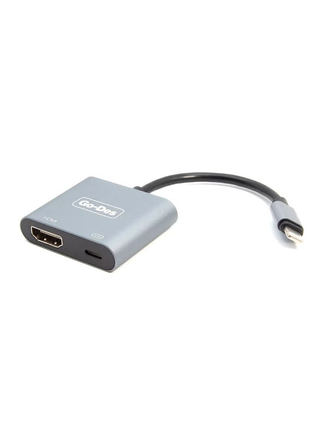 Go-Des GD-8285 Dual Output Video Converter Adapter Lightning to HDMI & Charging Full HD 1080P Output - Image 3