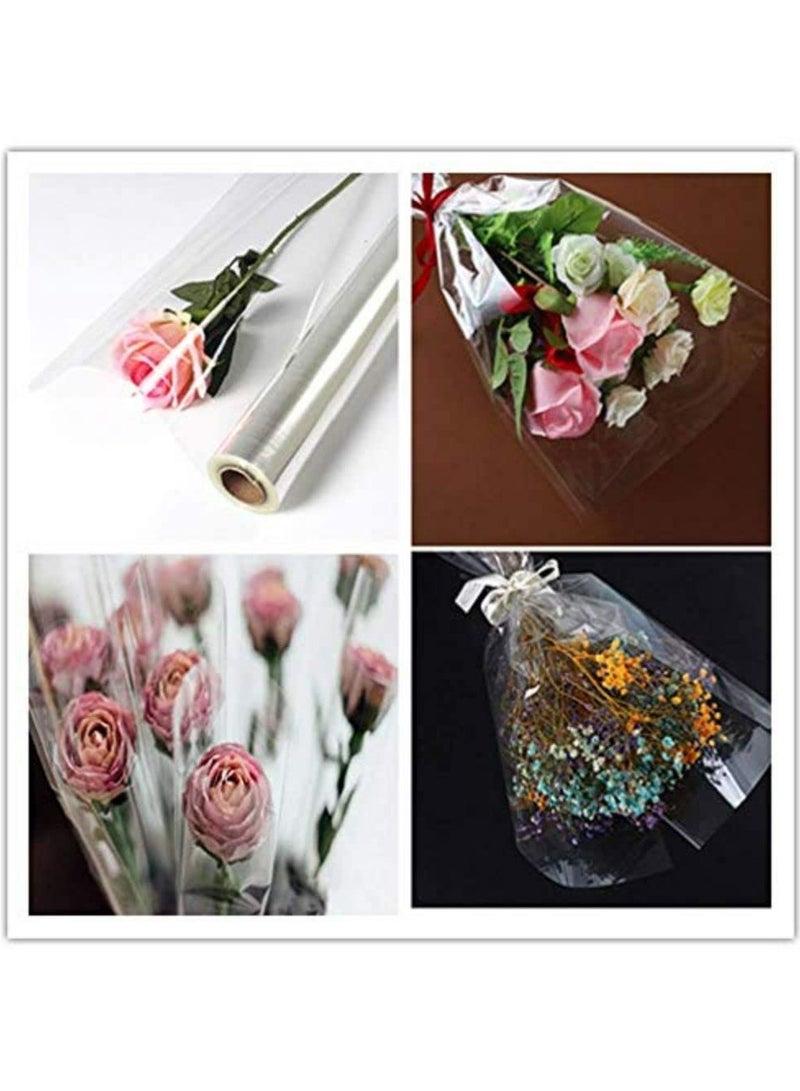 رول تغليف هدايا شفاف للهدايا والحلويات والزهور وسلال الفاكهة - Image 2