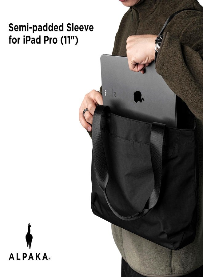 ALPAKA Elements Tote 9L - Small Tote Bag for Commute & School, Fits 11” Laptop/iPad Pro, Foldable, Waterproof, Magnetic Closure, Bottle Pocket Laptop Bags for Men Women - Image 2