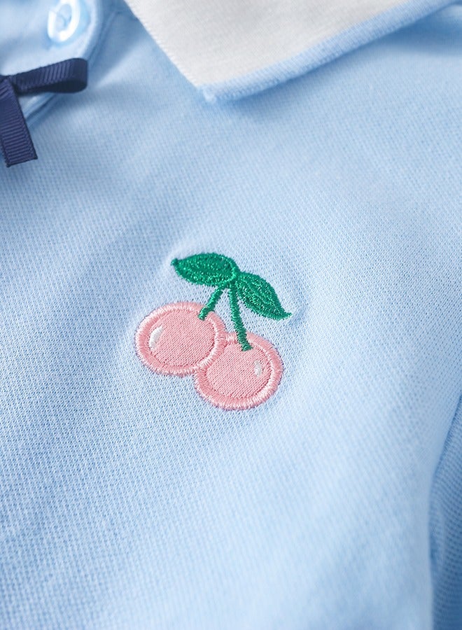 KUYEEBEAR Girls Summer School Short Sleeve Polo T Shirt  - Image 4