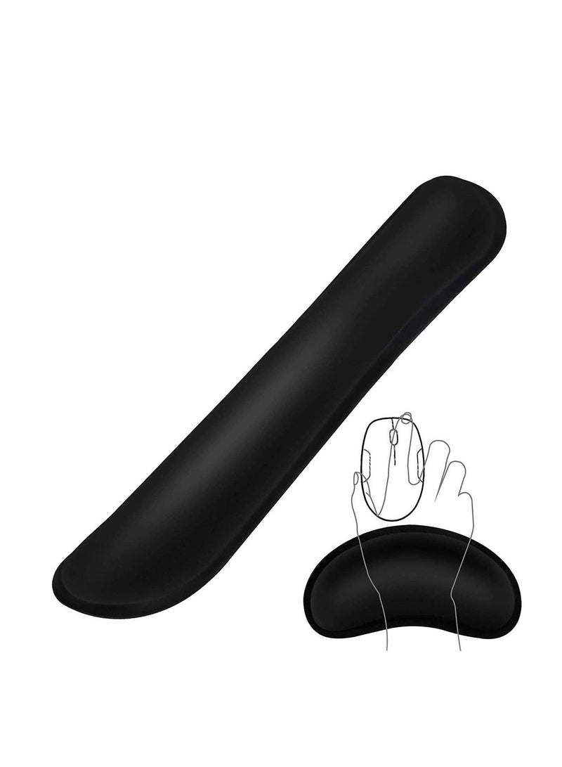 Y&D Mouse Pad Keyboard Wrist Rest Support - Ergonomic for Office, Computer, Laptop, Mac Premium Quality, Durable, Lightweight Comfortably Typing Pain Relief and Repair  - Image 1
