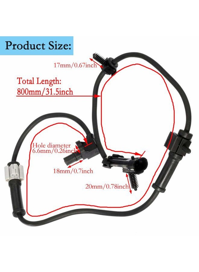 LIYYOO 19181873 ABS Wheel Speed Sensor Front Left/Right,Fit for Chevrolet Silverado Express Suburban Tahoe GMC Savanna Sierra Yukon XL Cadillac Escalade Replaces 15112379,ALS482,5S8361,970011 - Image 5