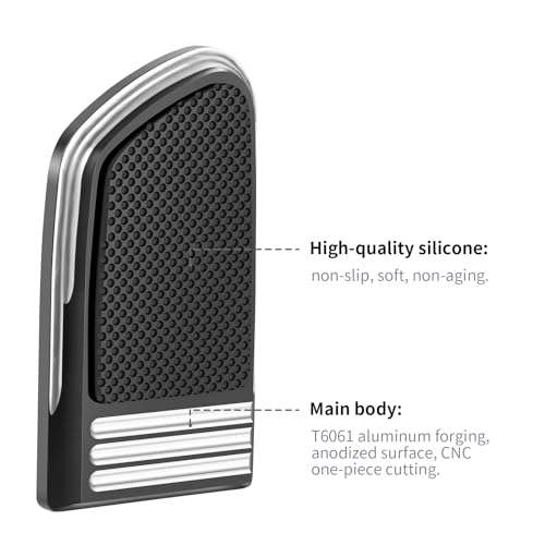 HEYOMOTOR Brake Pedal Pad Cover for Harley Touring, Road King, Street Glide (1980-2023), Softail FL Slim, Heritage, Fatboy (1986-2017), Dyna FLD (2012-2016) - Image 5