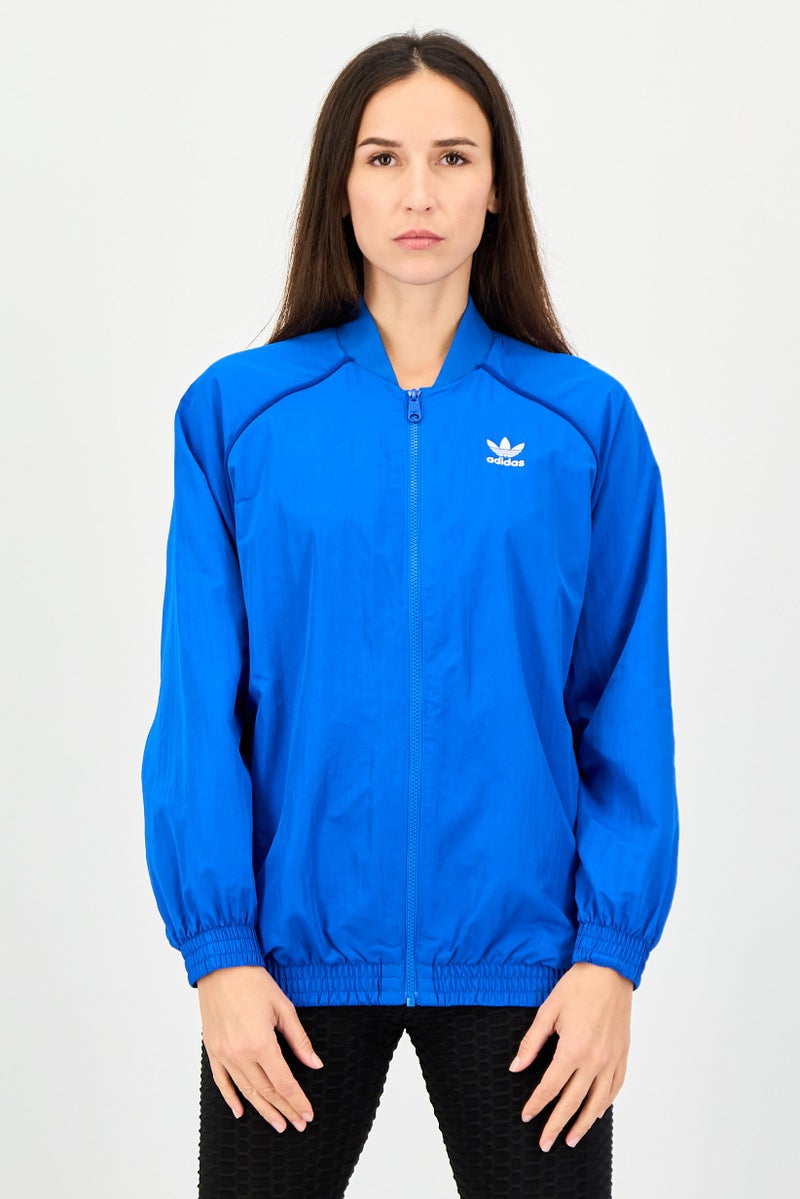 adidas Originals Women Sportswear Fit Long Sleeve Training Jacket, Blue - Image 1