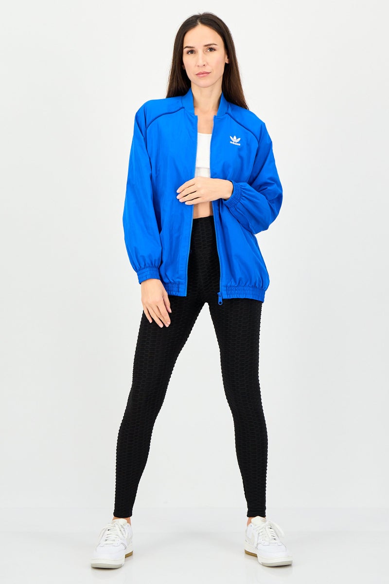 adidas Originals Women Sportswear Fit Long Sleeve Training Jacket, Blue - Image 4