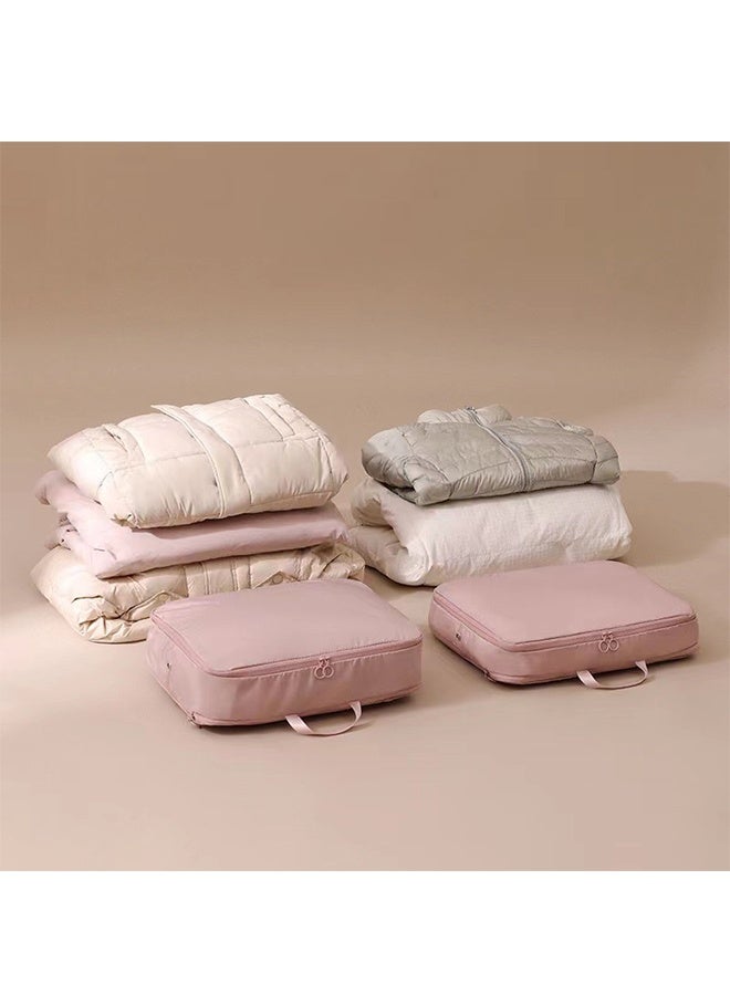 2-Pieces Multi-Functional Compression Storage Bag, Household Clothing Organizing Bag, Travel Portable Compression Bag, Space-Saving Closet Storage Bag, Used for Storing Quilts and Clothes - Image 1