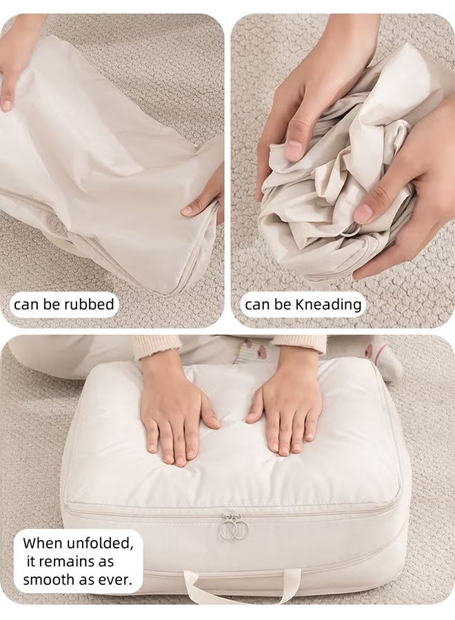 2-Pieces Multi-Functional Compression Storage Bag, Household Clothing Organizing Bag, Travel Portable Compression Bag, Space-Saving Closet Storage Bag, Used for Storing Quilts and Clothes - Image 4