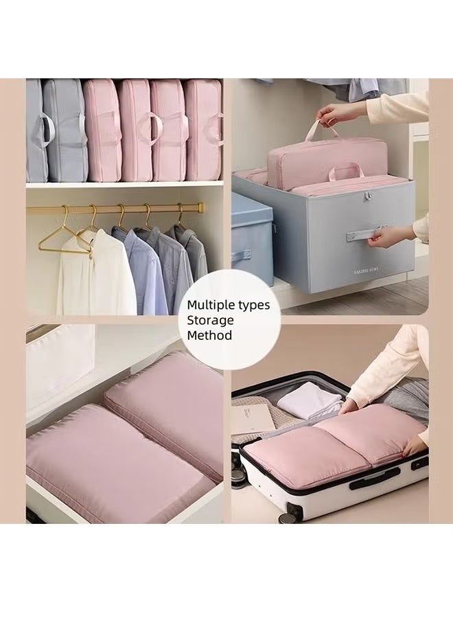 2-Pieces Multi-Functional Compression Storage Bag, Household Clothing Organizing Bag, Travel Portable Compression Bag, Space-Saving Closet Storage Bag, Used for Storing Quilts and Clothes - Image 3