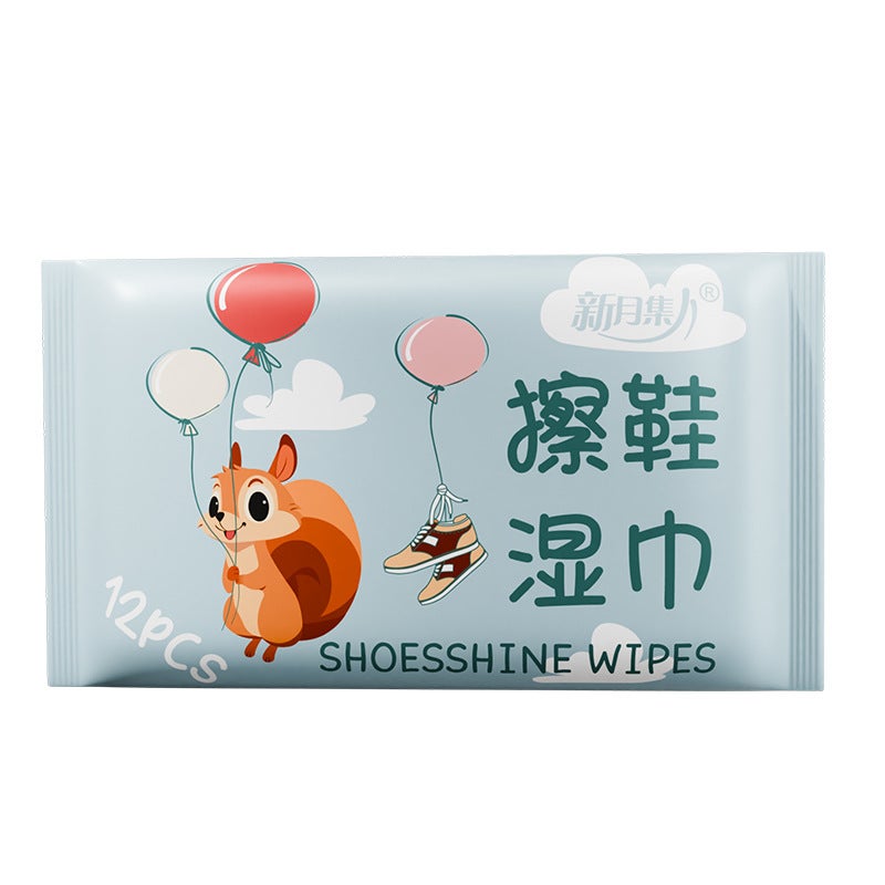 Shake The Sound Of Small White Shoes Shoes Shoes Wet Wipes Sneakers Leather Shoes Wash-Free Artifact Disposable Cleaning Wet Wipes To Remove Stains - Image 1
