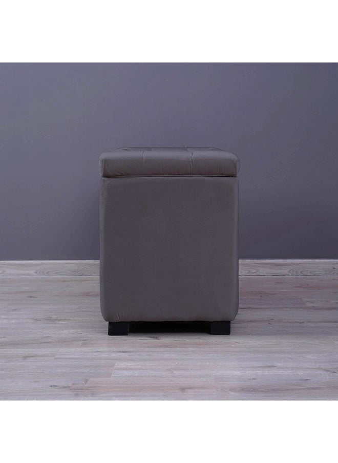 Pan Home Emirates Gigastorage Bench-Velvet~Grey  - Image 3