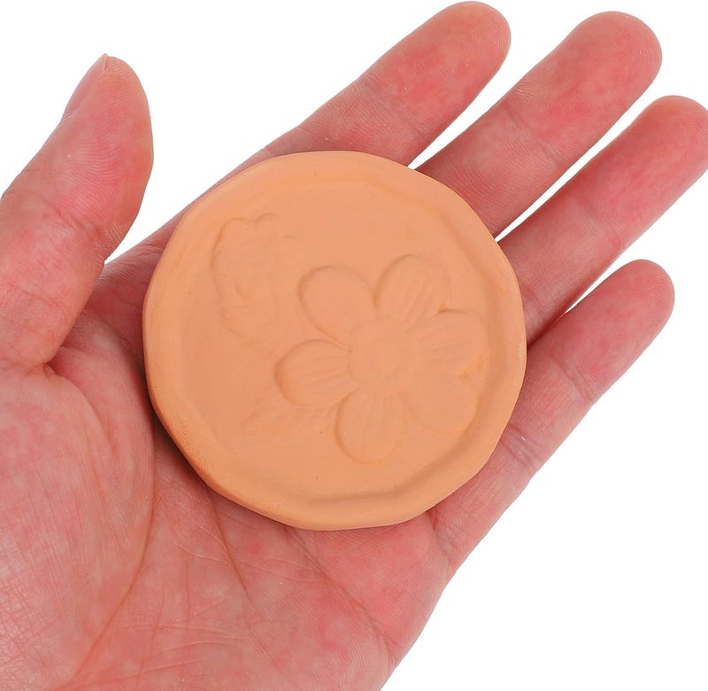Generic Reusable Brown Sugar Softener Disc with Flower Design, Food Container Sugar Saver Terracotta Softening Preserver for Kitchen Pantry Storage, - Image 3