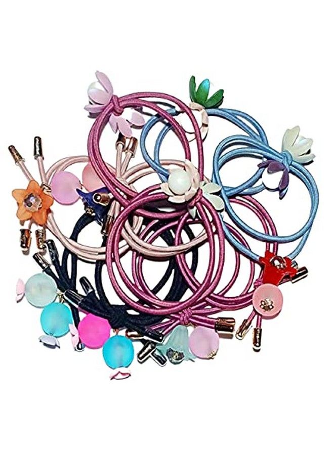 Drishti Stylist Hair Rubber Band For Girls Women Pack Of 10 Of Multi Colour - Image 1